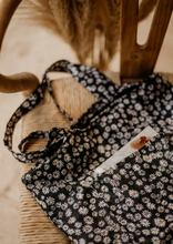 Load image into Gallery viewer, Black Floral Tote Bag
