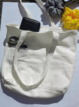 Load image into Gallery viewer, White Tote Bag