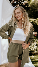 Load image into Gallery viewer, Khaki Green Loungewear Set