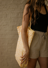 Load image into Gallery viewer, Yellow Floral Tote Bag
